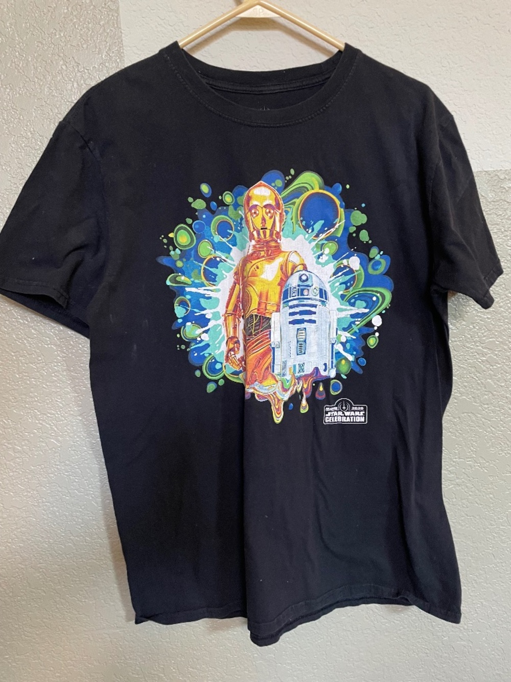 Star Wars Anaheim Convention 2020 C-3PO R2D2 Tshirt